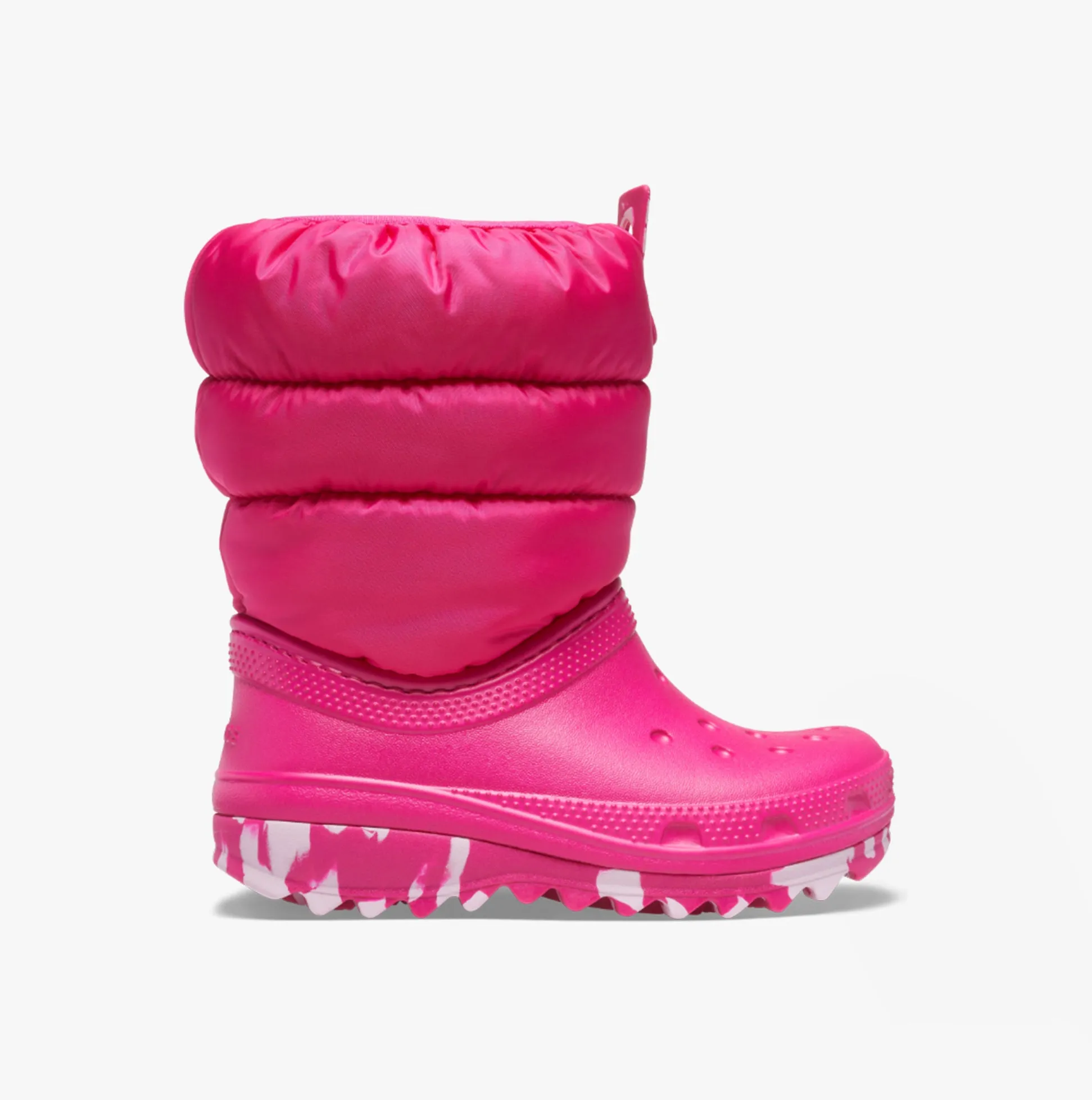 Crocs 207683-6X0 CLASSIC NEO PUFF Kids Boots Candy Pink