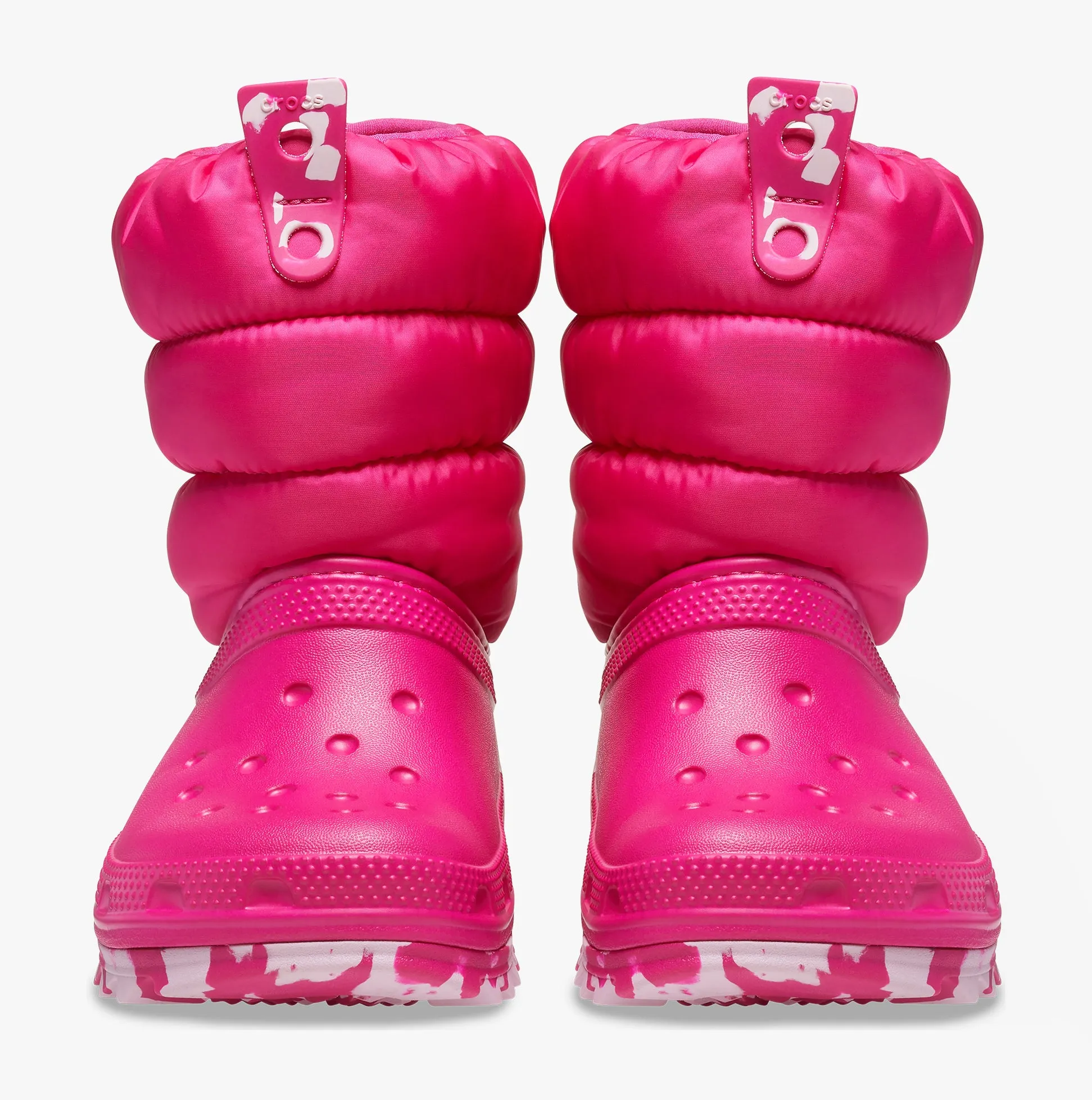 Crocs 207683-6X0 CLASSIC NEO PUFF Kids Boots Candy Pink
