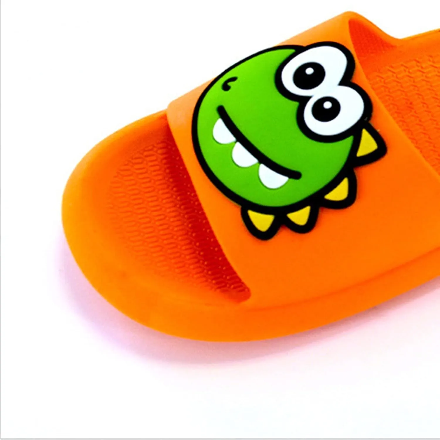 Cute Dinosaur Shower Slides for Kids, Boys Girls Unisex Soft Beach Slippers, Cloud Slides Flat Bottom Slippers