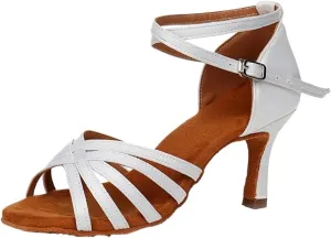 Dancing Shoes for Woman Professional Heel 7cm/5cm Satin Without Knot Salsa Tango Ballroom Latin Dance Shoes Woman