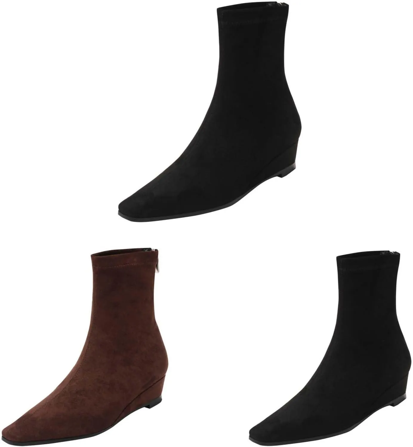 Dress Boots Women Black Womens Boots Pointed Boots for Women No Heel Booties Women'S Ankle Boots & Booties Wide Brown Boots for Women Ankle