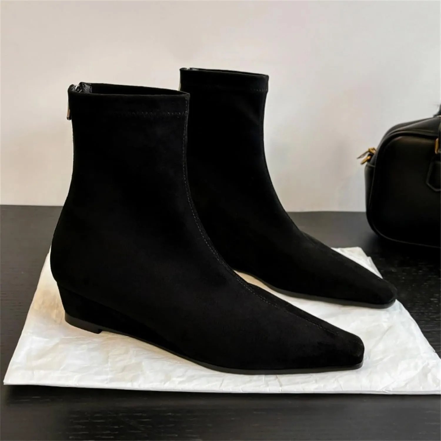 Dress Boots Women Black Womens Boots Pointed Boots for Women No Heel Booties Women'S Ankle Boots & Booties Wide Brown Boots for Women Ankle