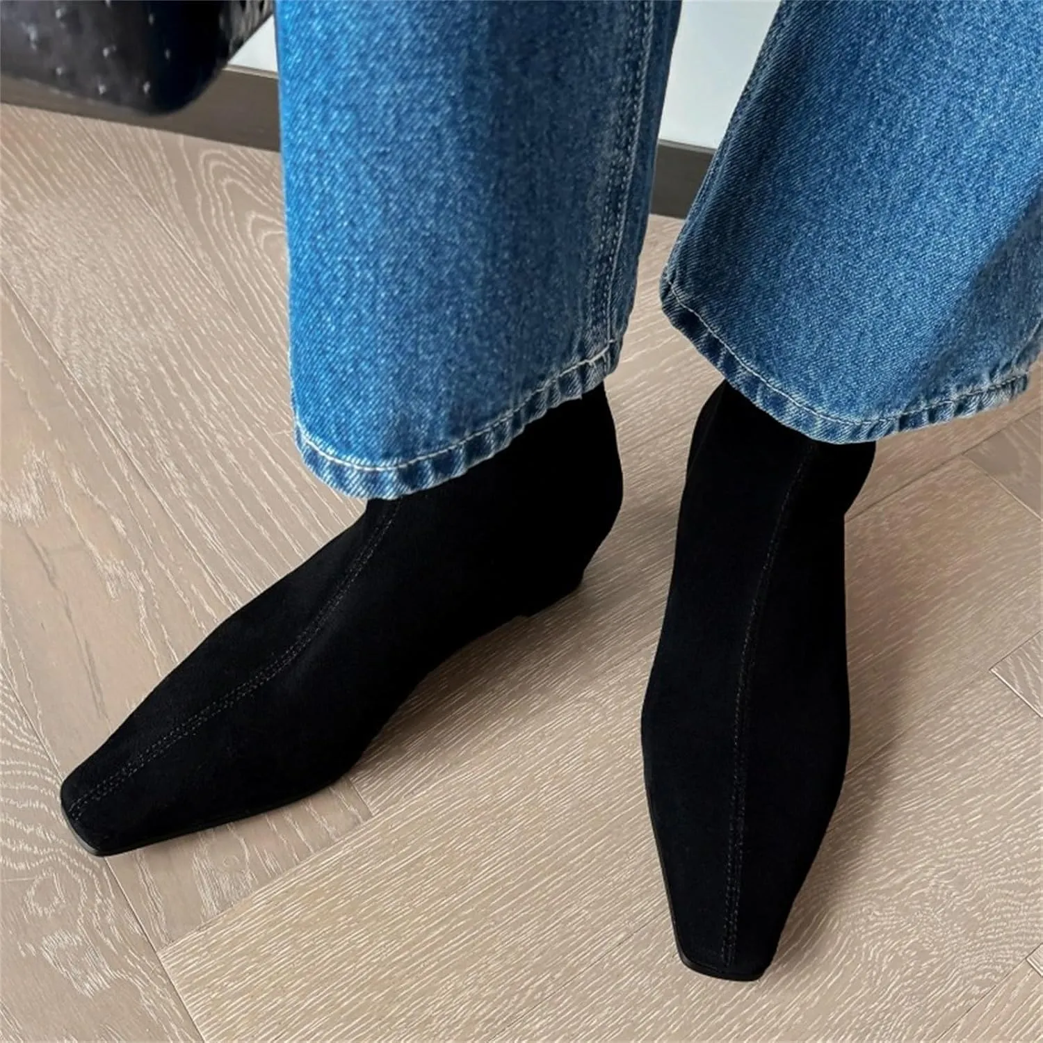 Dress Boots Women Black Womens Boots Pointed Boots for Women No Heel Booties Women'S Ankle Boots & Booties Wide Brown Boots for Women Ankle