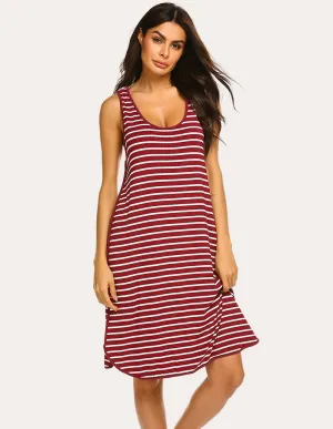 Ekouaer Sleeveless Nightgown Nursing Dress (US Only)