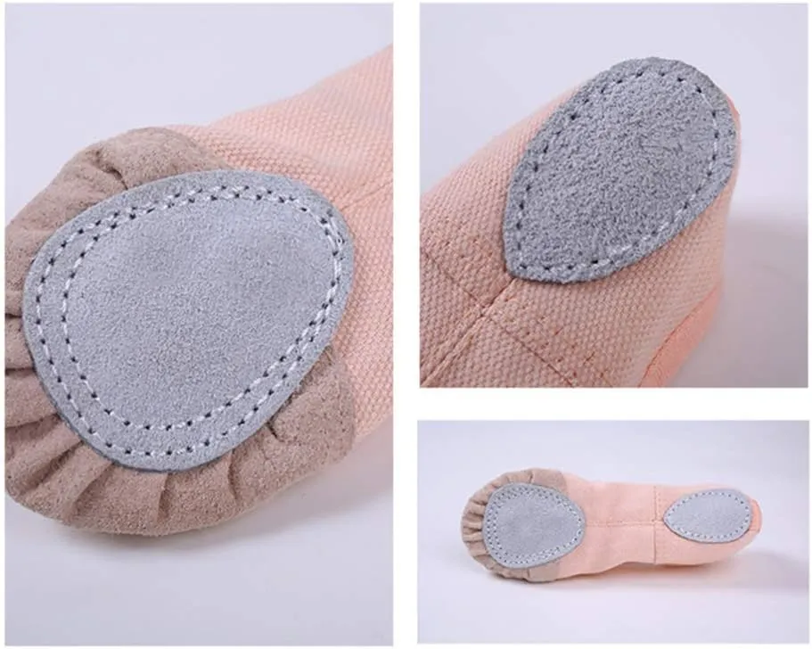 EXCEART 1 Pair Ballet Shoes Kids Slippers Pumps Gymnastic Yoga Shoes Slippers for Girls Ballet Dance Shoes Ballet Belly Shoes Kids Ballet Flats Jazz Pink Aldult Child Gym Shoes