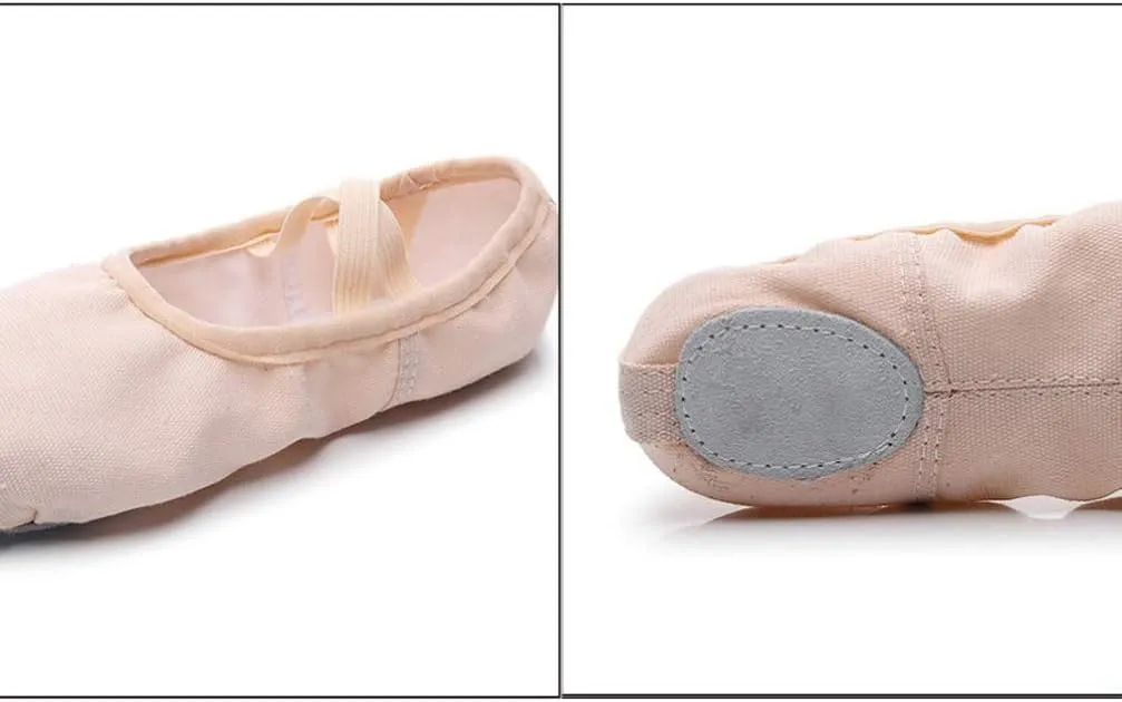 EXCEART 1 Pair Bell Dance Shoes Ballroom Dance Shoes Leather Flats Ballet Shoes for Women Kids Ballet Shoes Slippers for Kids Pocket Shoes Elastic Mouth Pink Dancing Shoes Child