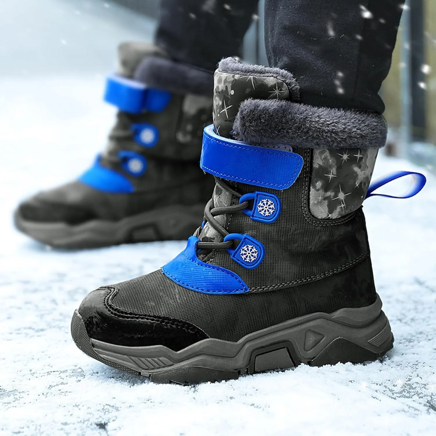 Fashion Big Kids Winter Water Proof Flat Keep Warm Snow Boots Comfortable Mid Boots Shoes Shoes Girls Shoeclub21 Boots