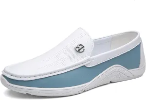 Fashion Men's Trendy Colorblocking Non-Slip Loafers, Comfortable Non-Slip Rubber Sole Casual Durable Walking Shoes,Business Style Shoes