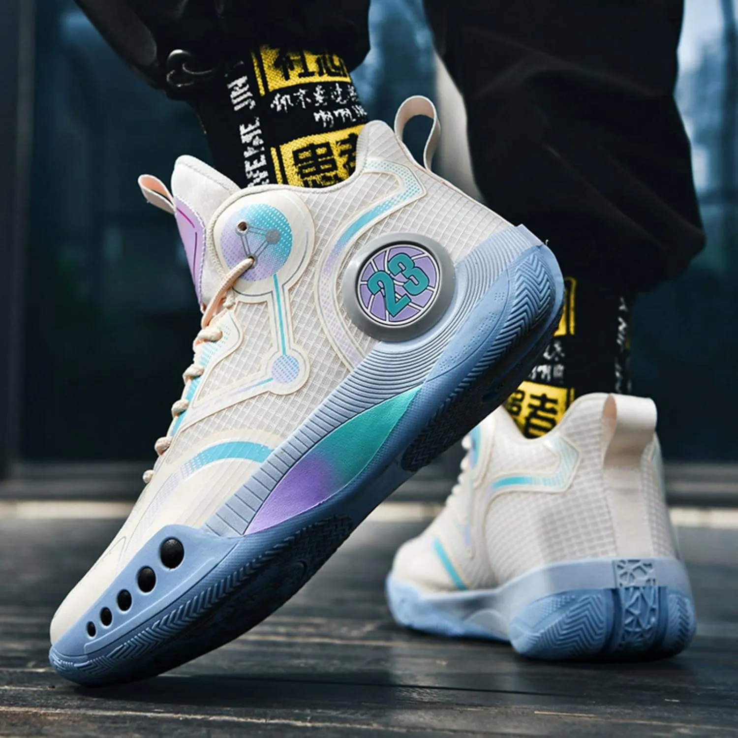 Fashion Non-Slip Breathable Wearable Sports Basketball Shoes