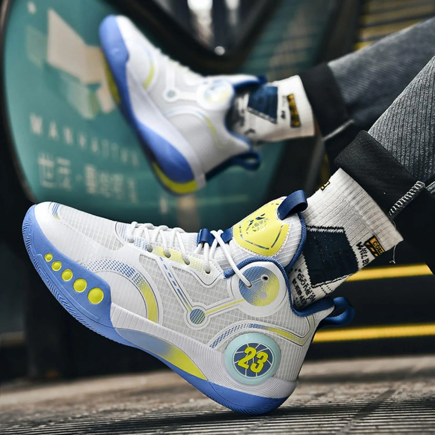 Fashion Non-Slip Breathable Wearable Sports Basketball Shoes
