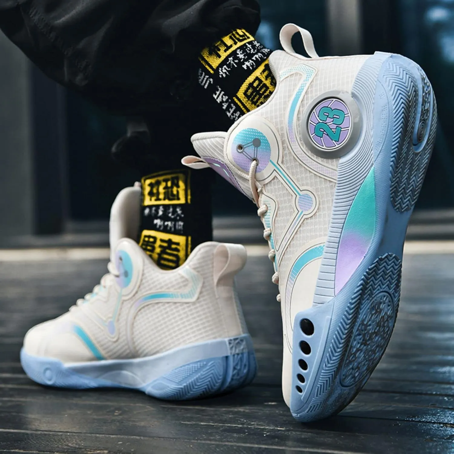 Fashion Non-Slip Breathable Wearable Sports Basketball Shoes