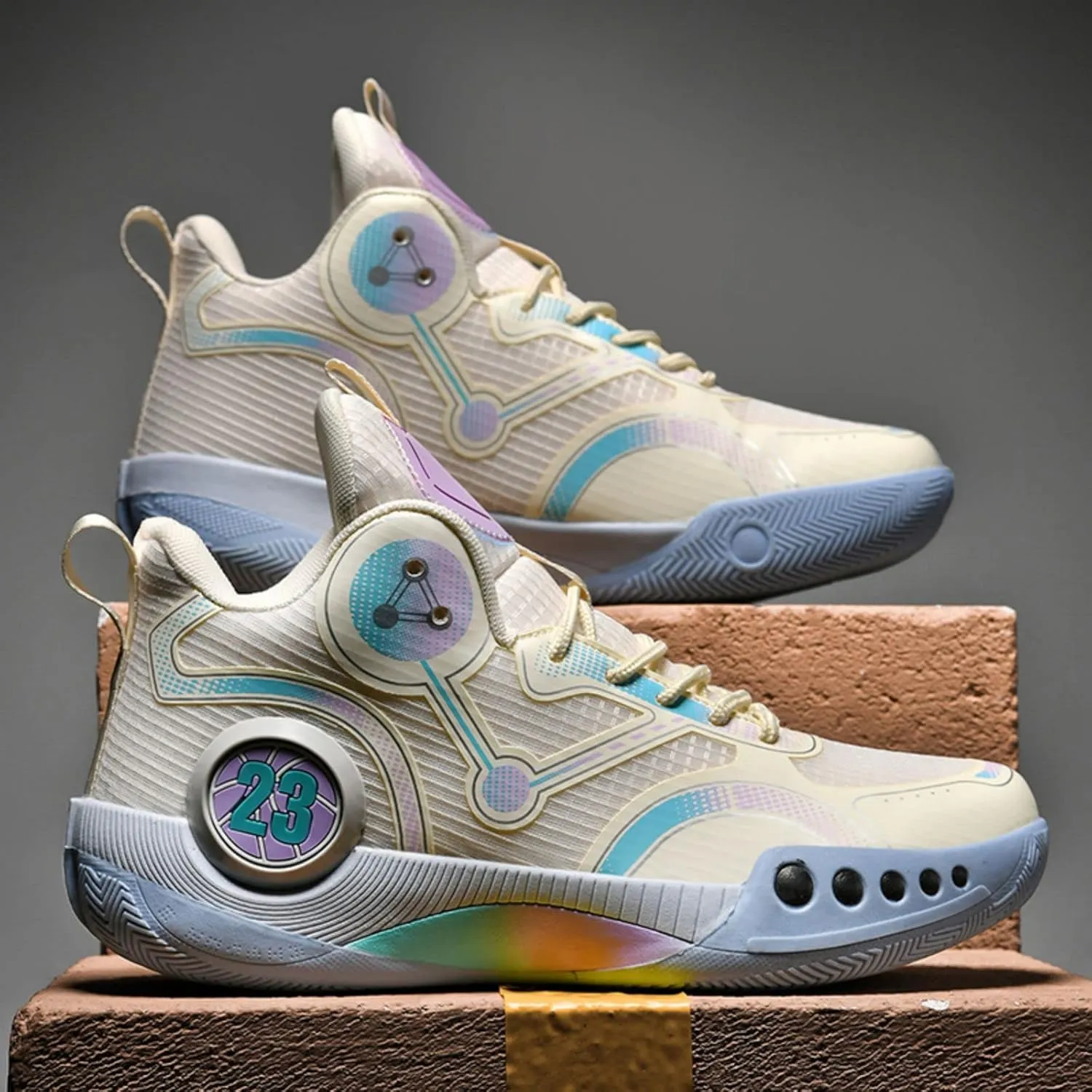 Fashion Non-Slip Breathable Wearable Sports Basketball Shoes