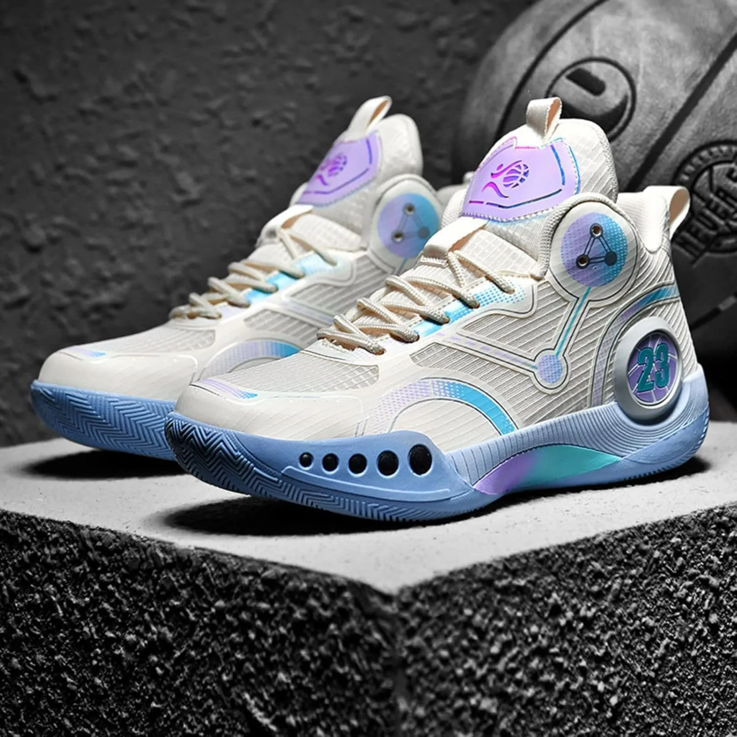 Fashion Non-Slip Breathable Wearable Sports Basketball Shoes