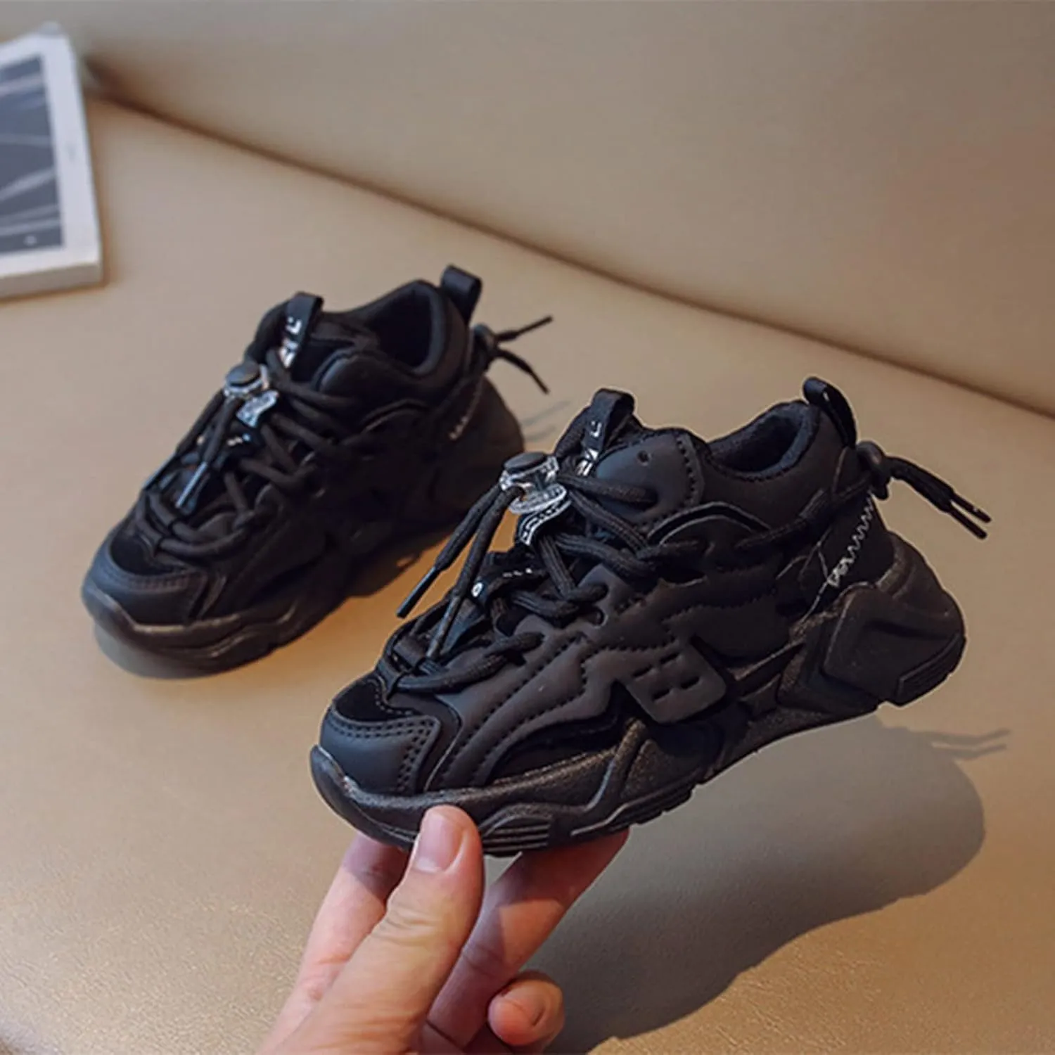 Fashion Summer Basketball Shoes for Teen Boys Thick Soles Non Slip Comfortable Girl Tennis Shoes Sports Shoes