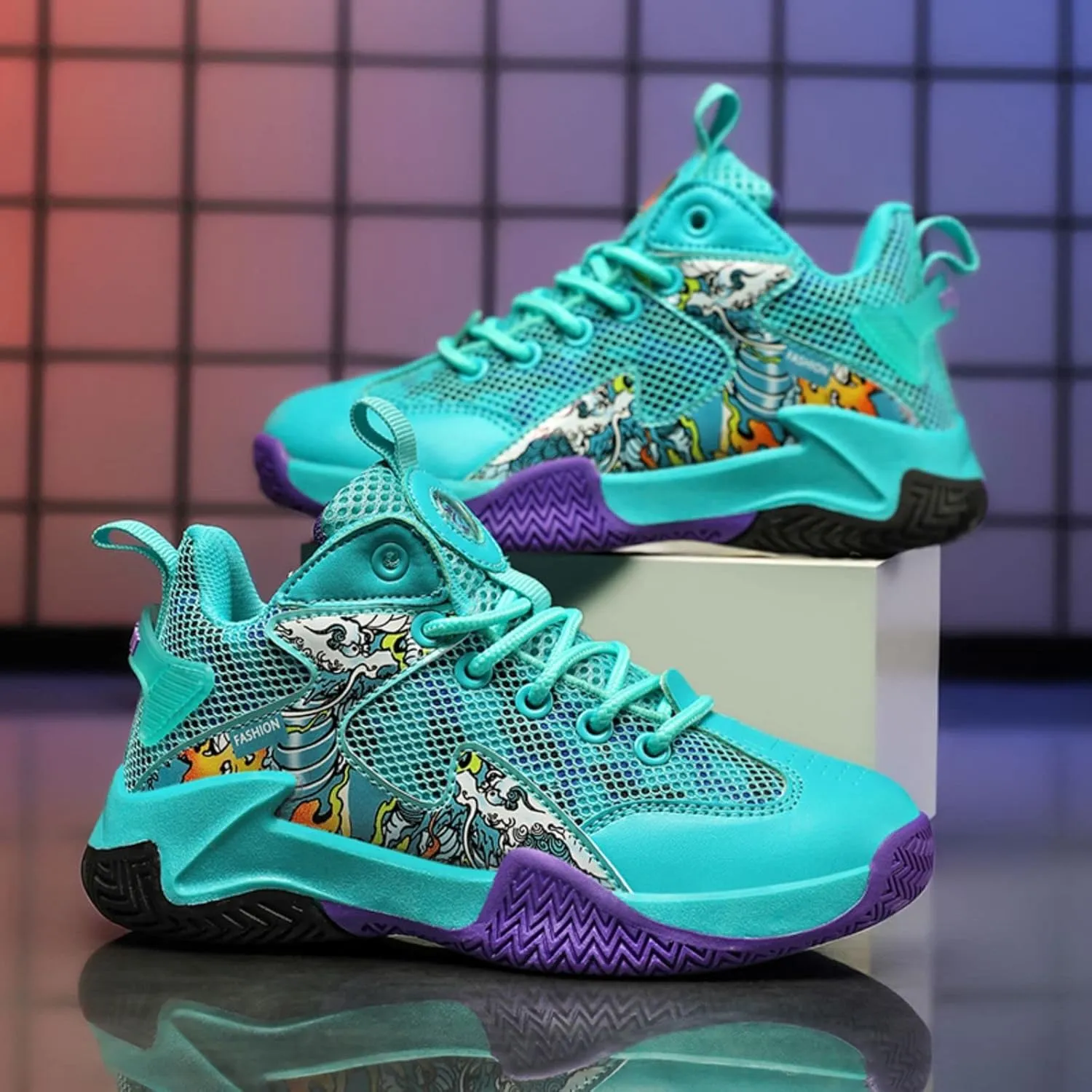 Fashionable Non Slip wear-Resistant Children's Basketball Shoes