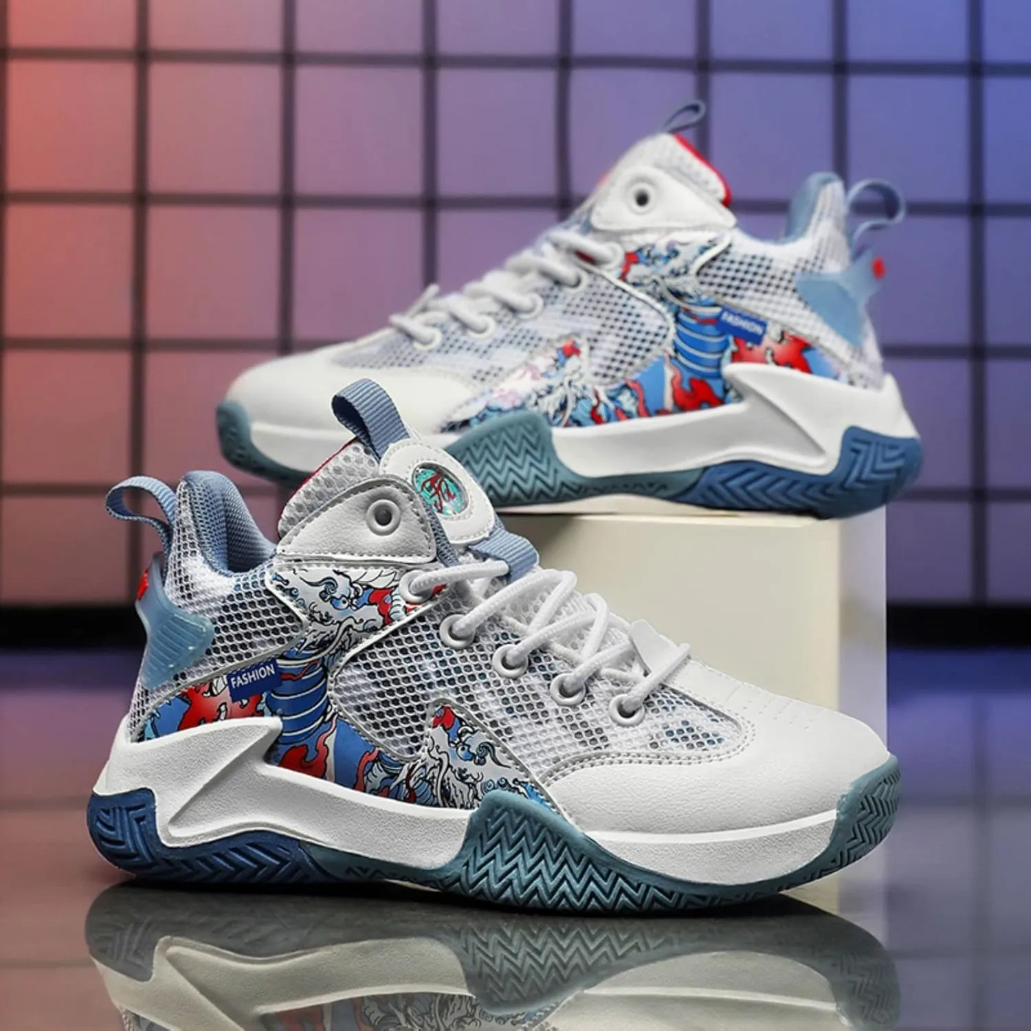 Fashionable Non Slip wear-Resistant Children's Basketball Shoes