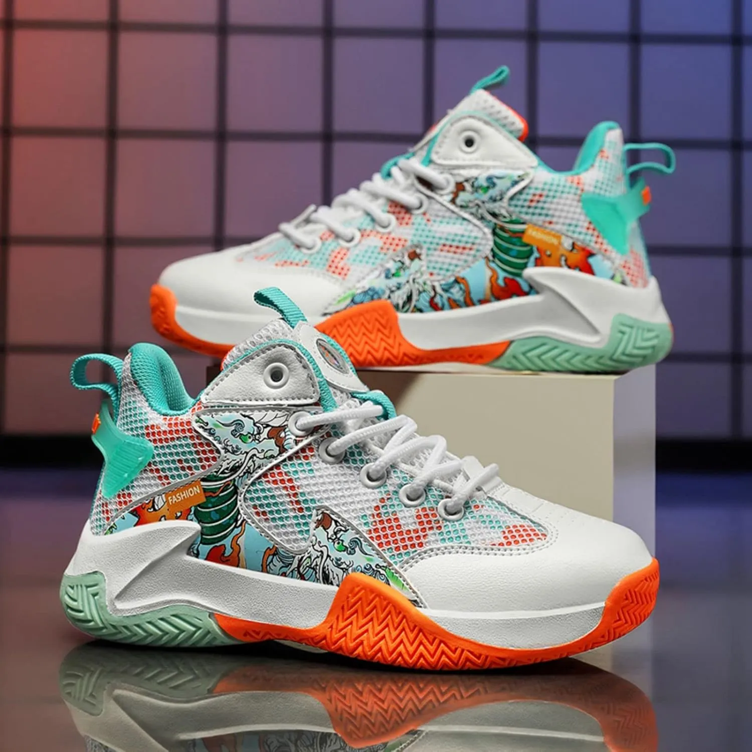 Fashionable Non Slip wear-Resistant Children's Basketball Shoes
