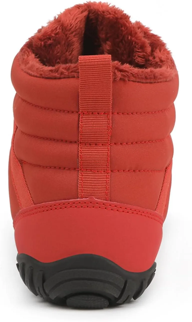 FLIOZY Winter Hiking Boots for Mens and Womens, Barefoot-Style Non-Slip Snow Boots, Waterproof Outdoor Hiking Shoes