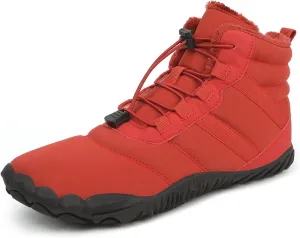 FLIOZY Winter Hiking Boots for Mens and Womens, Barefoot-Style Non-Slip Snow Boots, Waterproof Outdoor Hiking Shoes