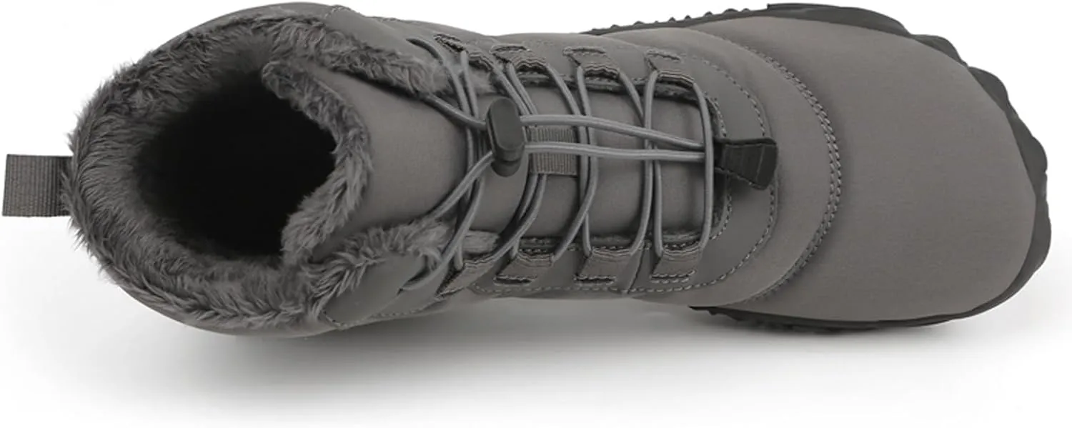 FLIOZY Winter Hiking Boots for Mens and Womens, Barefoot-Style Non-Slip Snow Boots, Waterproof Outdoor Hiking Shoes