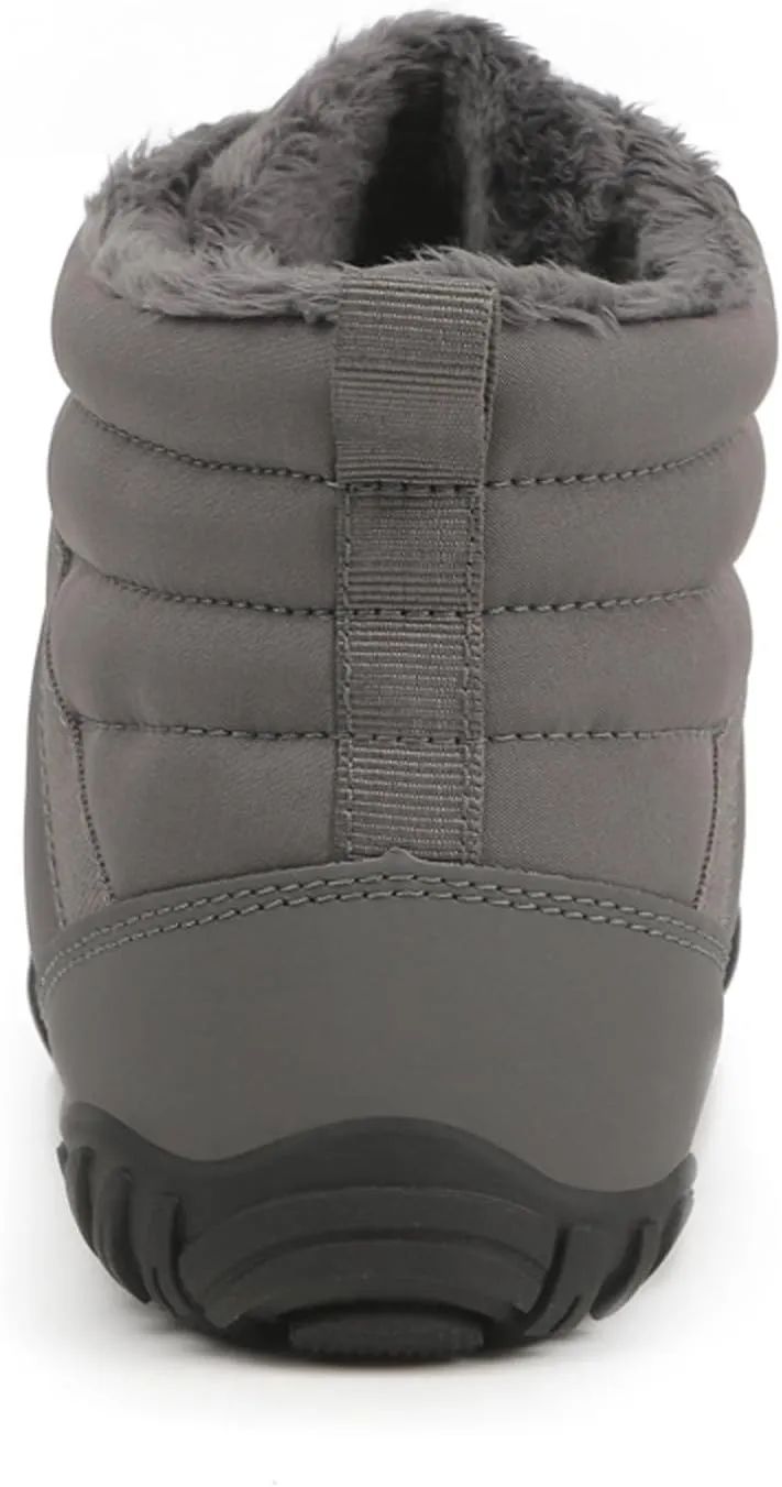 FLIOZY Winter Hiking Boots for Mens and Womens, Barefoot-Style Non-Slip Snow Boots, Waterproof Outdoor Hiking Shoes
