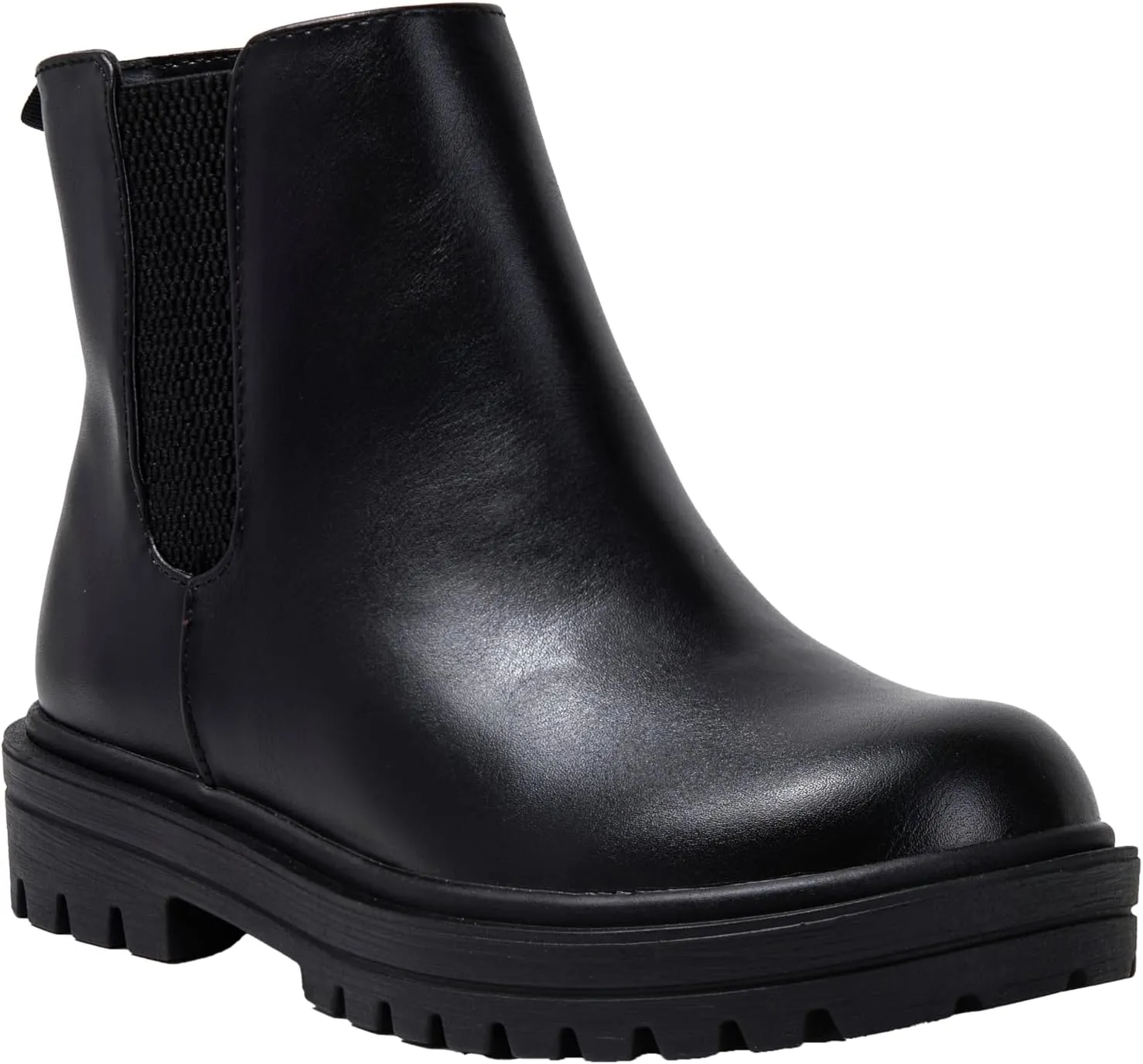 Girls Boots ~ Lug Sole Low Heel Fashion Ankle Kids Chelsea Bootie Elastic Gore Side Zipper Pandora-2