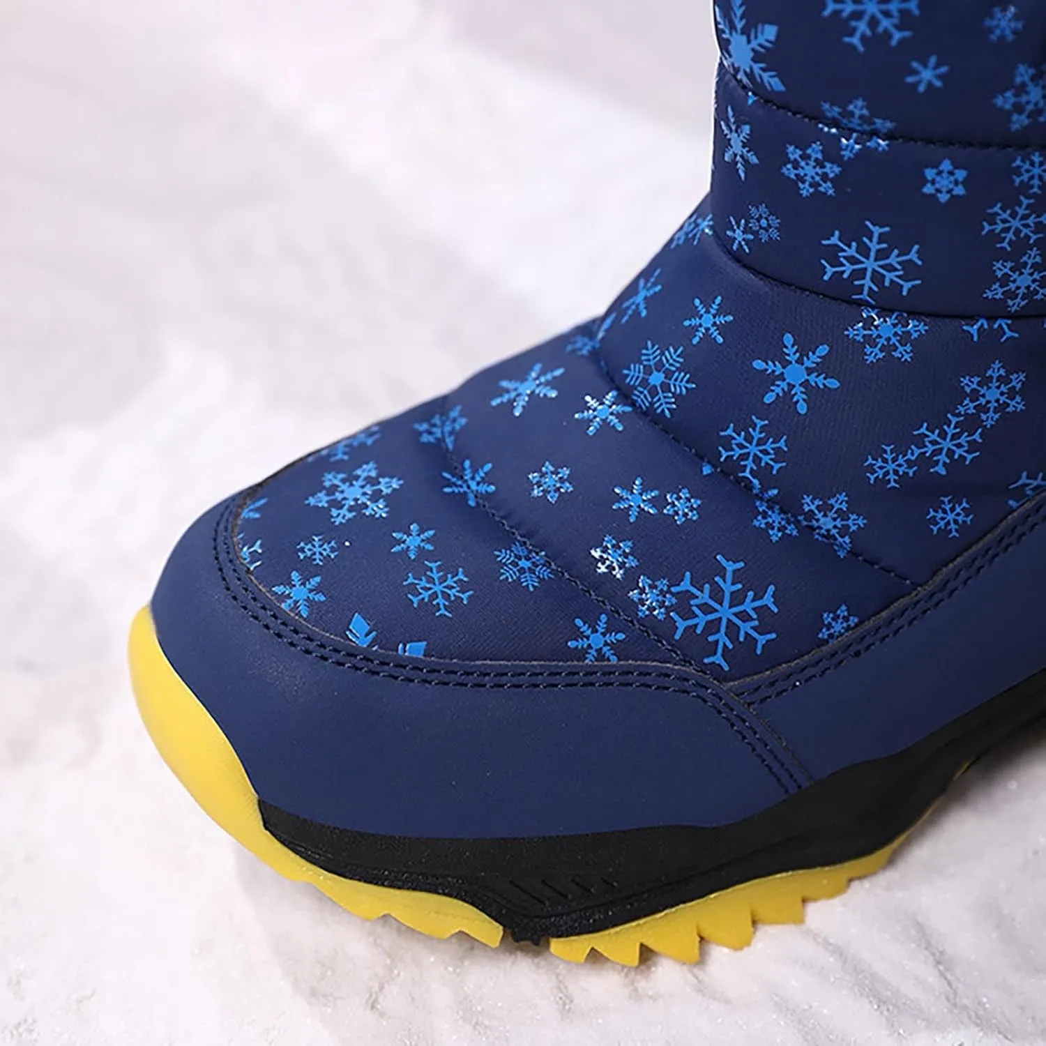 Girls Boys Snow Boots Outdoor Warm Comfortable Non Slip Mid Calf Padded Small Big Kids Winter Toddler Leopard Boots
