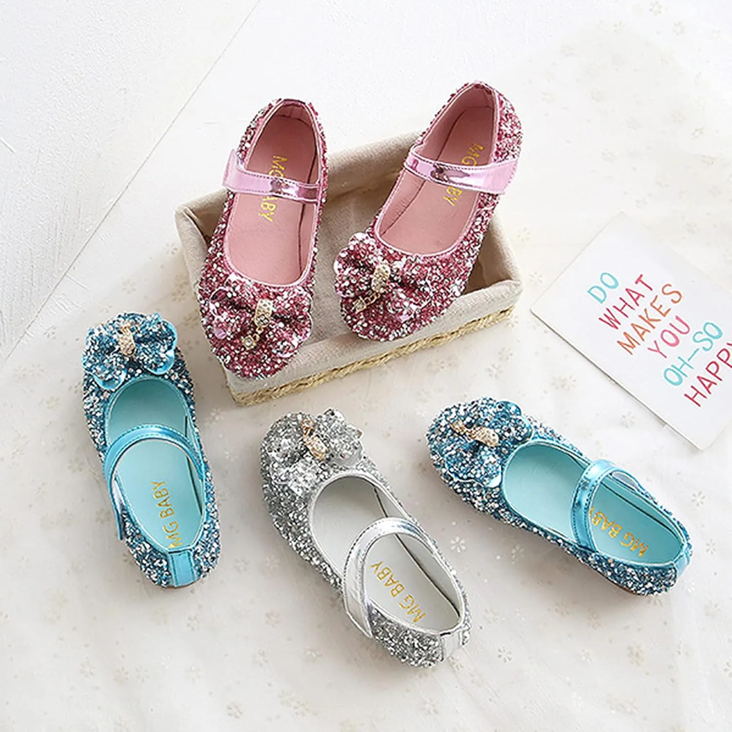 Girls Dress Shoes Kids Toddler Heels Pumps Flower Girl Mary Jane School Wedding Party Princess Shoes