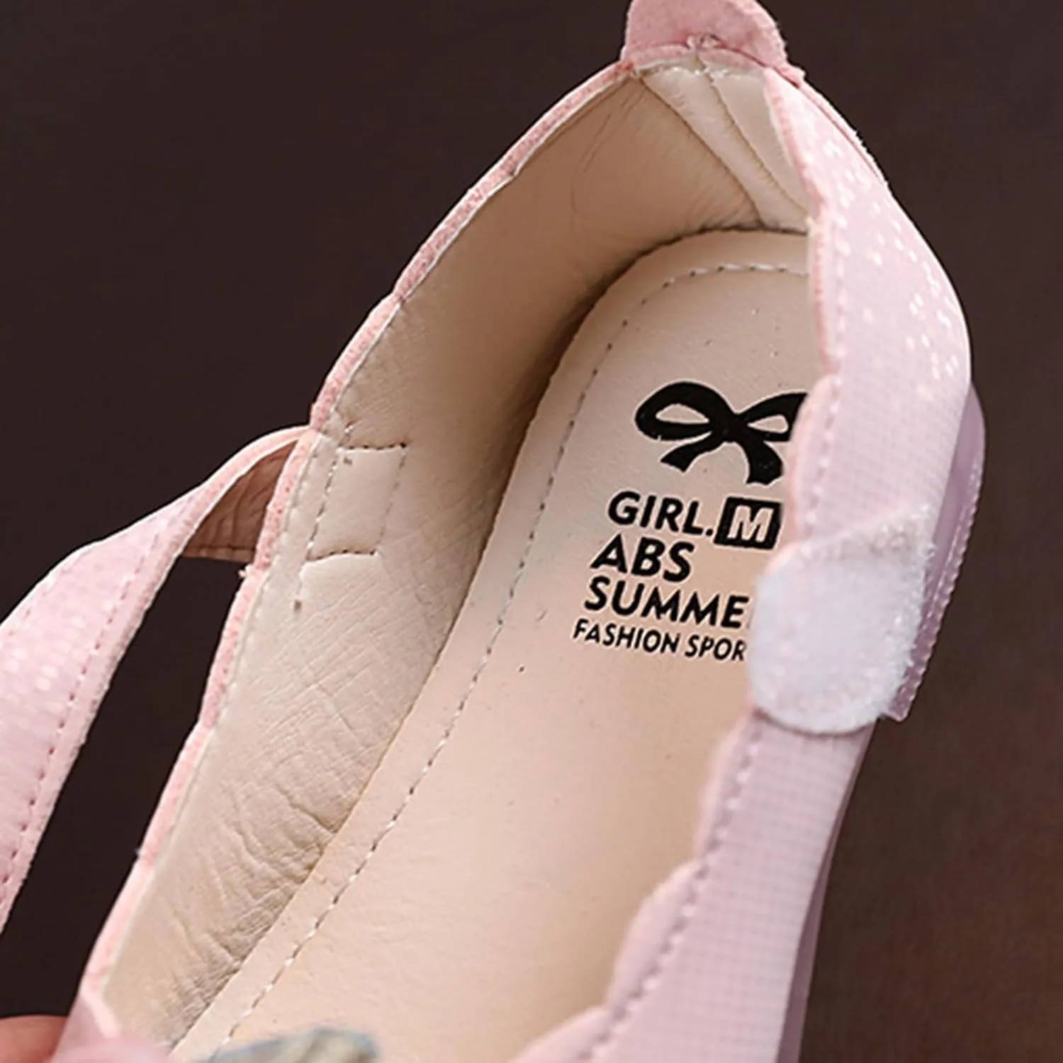 Girls Flower Mary Jane Dress Shoes Ballet Princess Flats for Party Wedding Kids Closed Toe Soft Rubber Sole Sandals