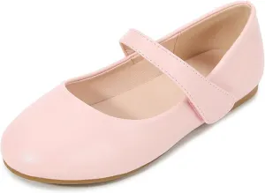 Girls Mary Jane Ballerina Flat Shoes Toddler Kids Princess Easy Buckle School niform Dress Infant Girls Sandals