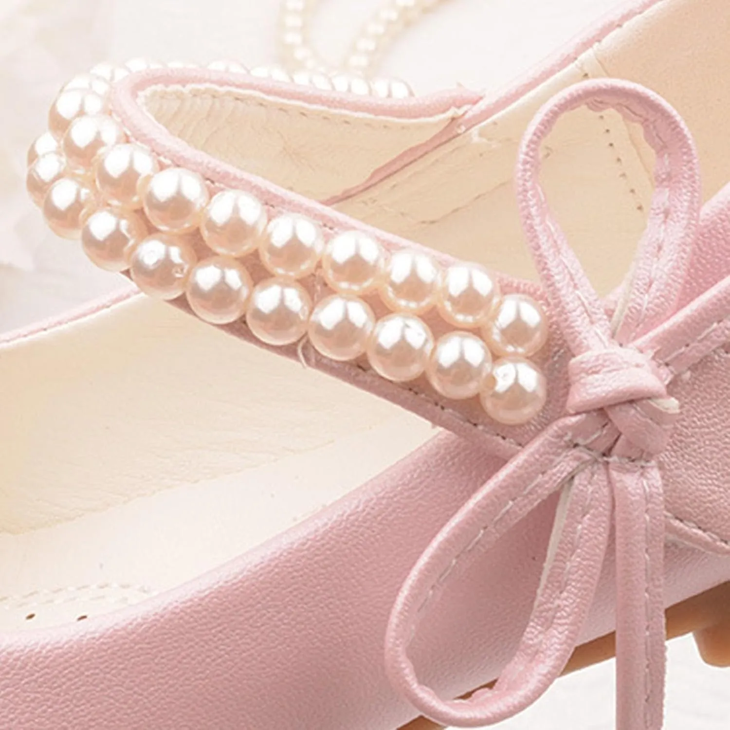 Girls Mary Jane Dress Shoes Princess Ankle Strap Bowknot Shoes Wedding Pary Prom Dance Flat Sandals for Kids