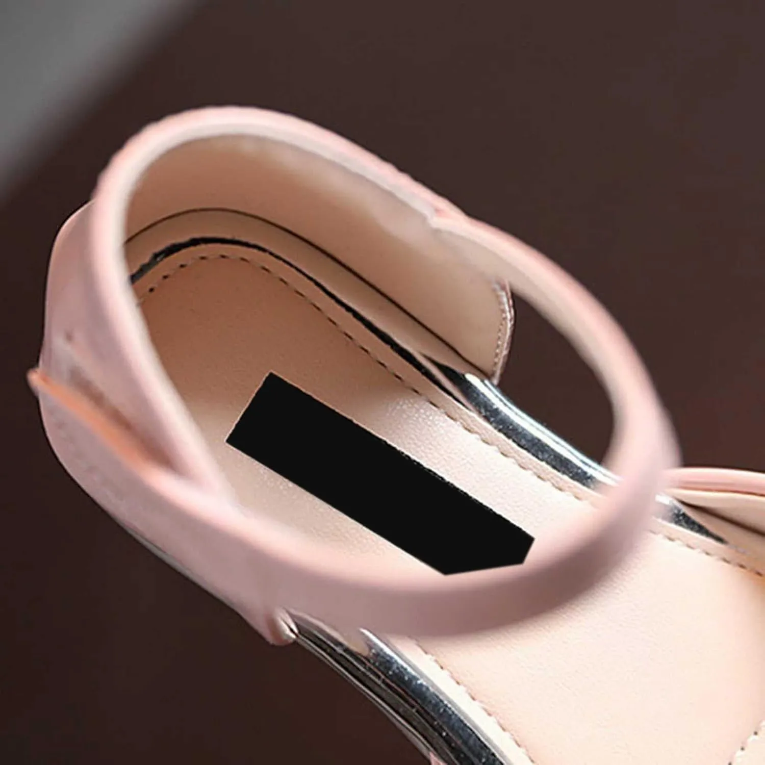 Girls Open Toe Heels Dress Shoes Flower Girl Mary Jane Sandals Wedding Par??y Princess Shoes for Toddler Kids