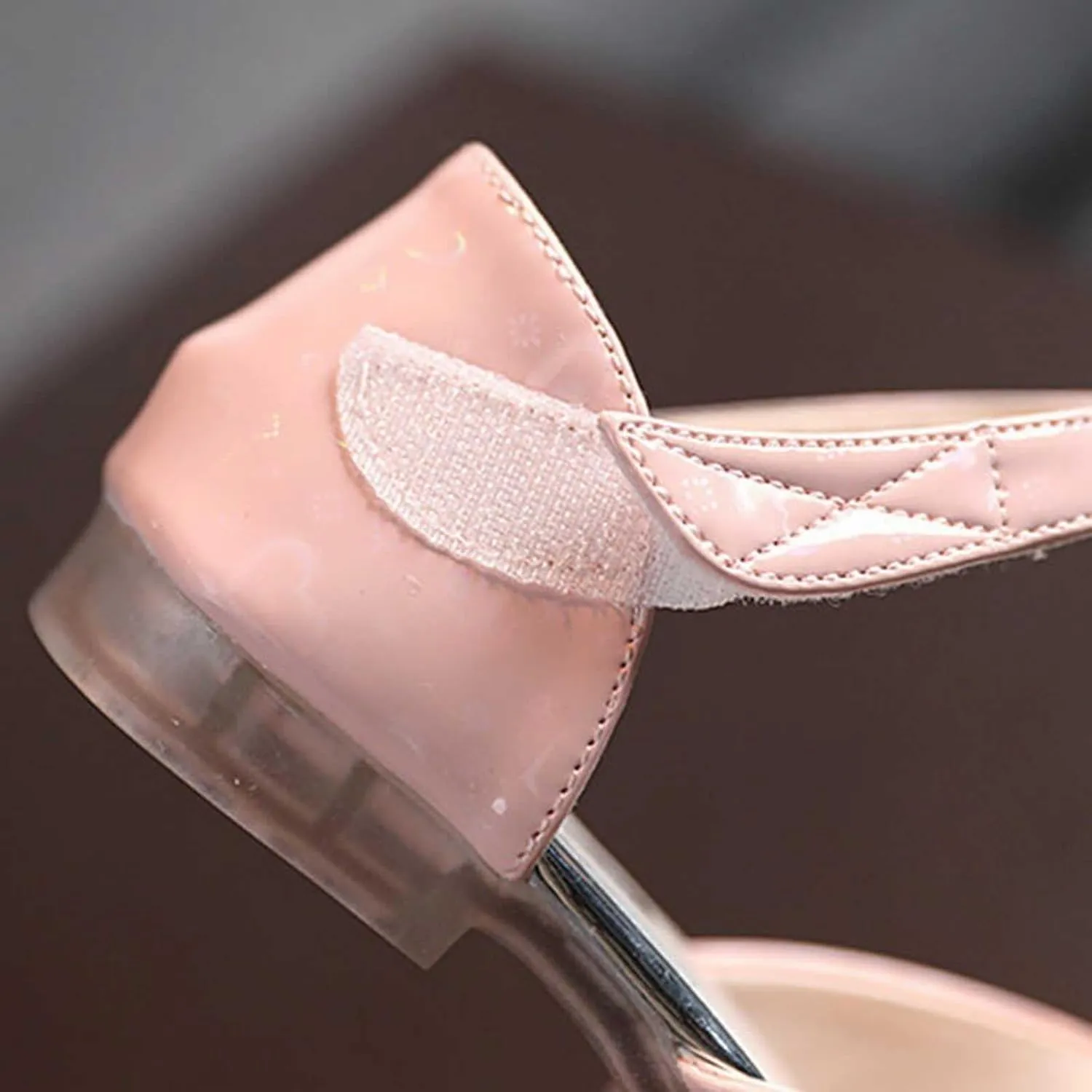Girls Open Toe Heels Dress Shoes Flower Girl Mary Jane Sandals Wedding Par??y Princess Shoes for Toddler Kids