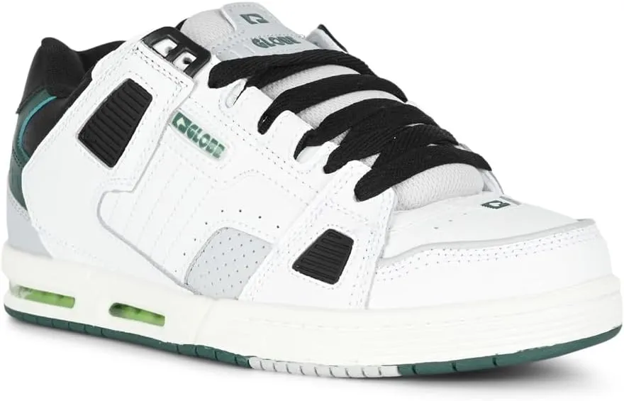 Globe Men's Sabre Skate Shoe, White/Green, 10.5