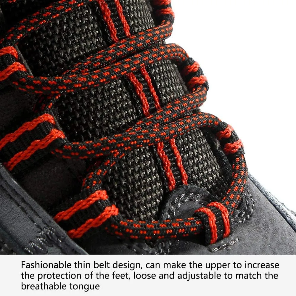 High-top Men's Outdoor Hiking Shoes, Large Size Hiking Shoes, Backpack Travel Shoes Non-Slip, Men's Hiking Boots (Black 39)