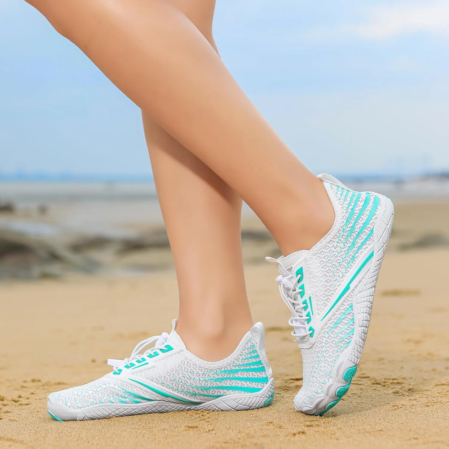 Hike Barefoot Shoes for Women Men Non-Slip Breathable Walking Shoe Wide Toe Water Shoes Comfortable Athletic Footwear Healthy Non-Slip Grounding Sneaker