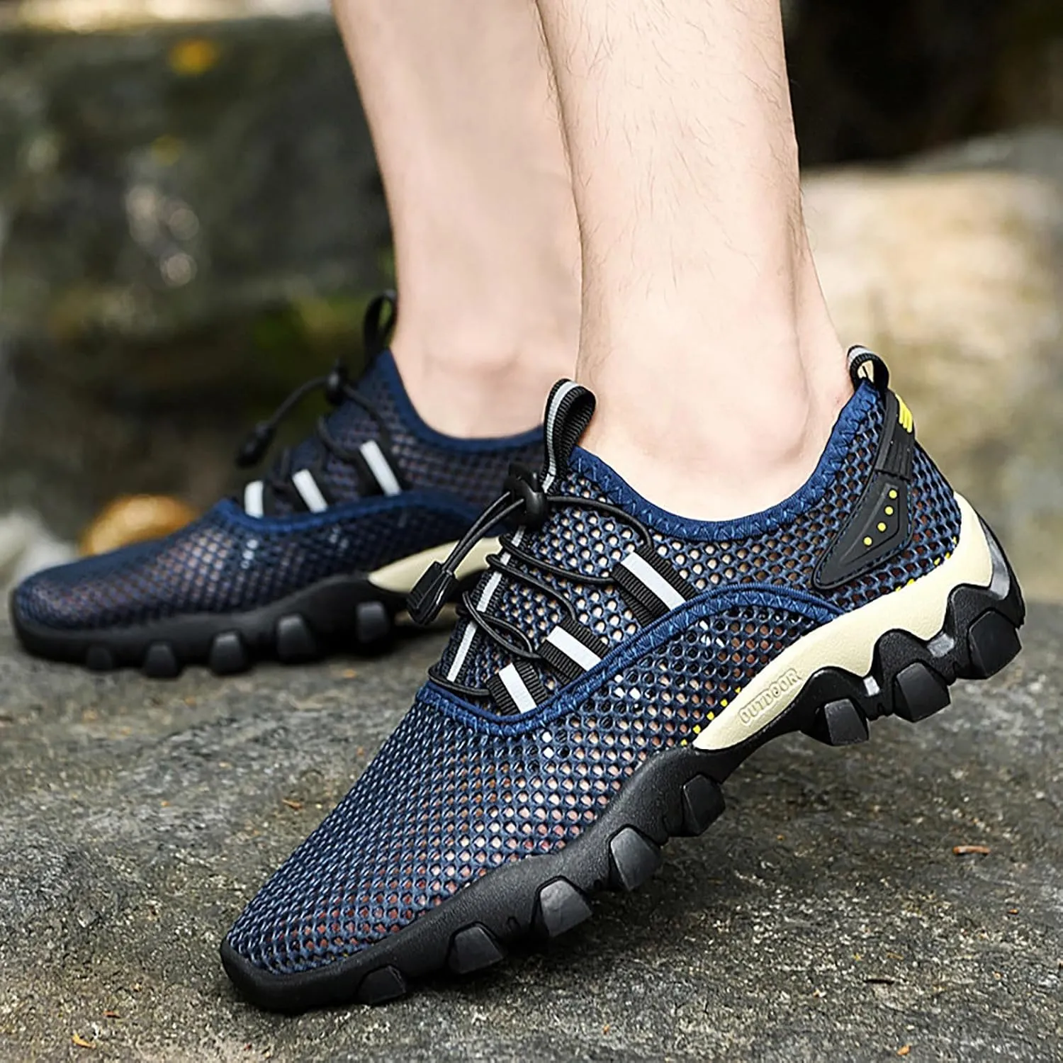 Hiking Sandals Men's Shoes Summer Breathable Mesh Shoes Sports Casual Men's Hiking Tourism