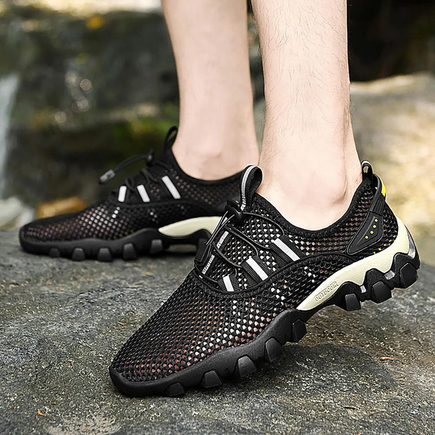 Hiking Sandals Men's Shoes Summer Breathable Mesh Shoes Sports Casual Men's Hiking Tourism