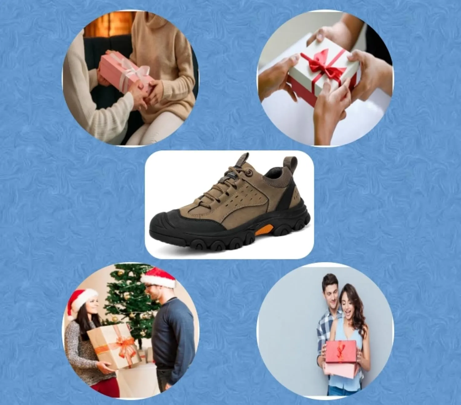 Hiking Shoes Breathable,Resistant Hiking Shoes Slip Hiking Shoes Men's Hiking Shoes,for Outdoor Sports,Mountain Climbing