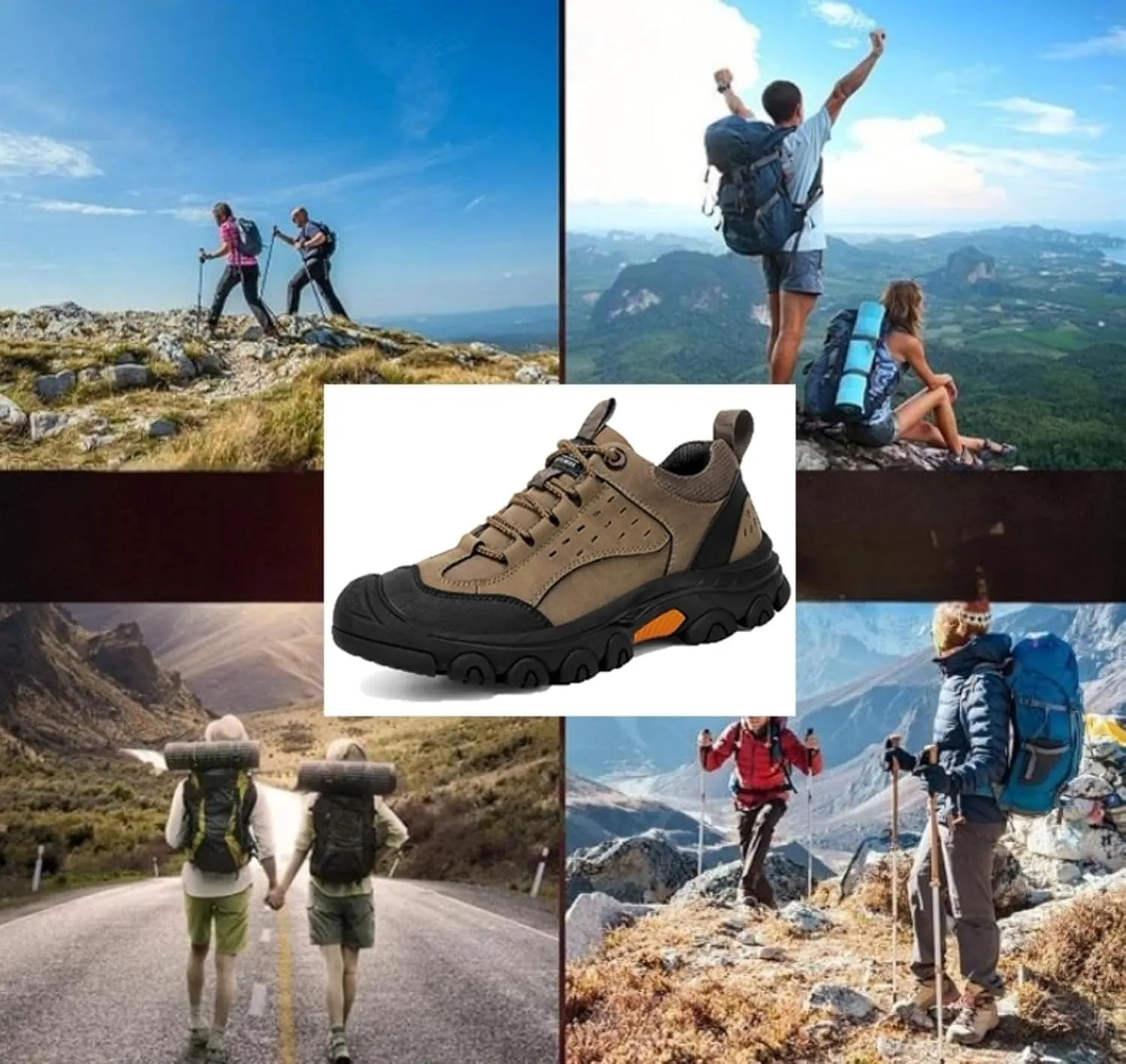 Hiking Shoes Breathable,Resistant Hiking Shoes Slip Hiking Shoes Men's Hiking Shoes,for Outdoor Sports,Mountain Climbing