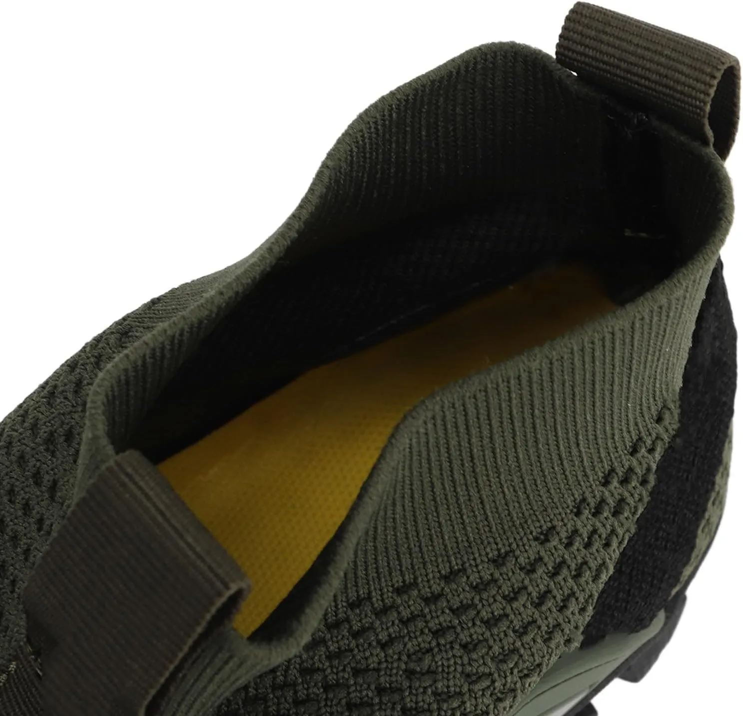 Hiking Shoes, Shock Absorption Soft OD Green Easy to Wear Breathable Men Wading Shoes for Hiking