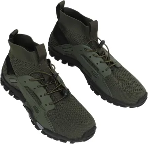 Hiking Shoes, Shock Absorption Soft OD Green Easy to Wear Breathable Men Wading Shoes for Hiking