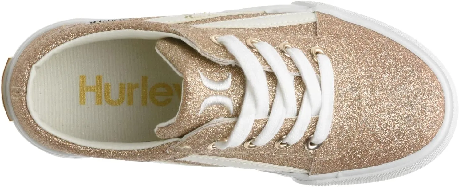 Hurley Boardy Kids Lace Up Canvas Sneakers ?C Low Cut Skateboarding Shoes for Kids, Sports Shoes for Boys and Girls