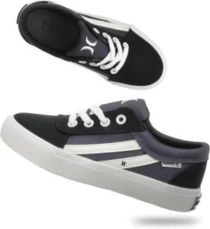 Hurley Boardy Kids Lace Up Canvas Sneakers ?C Low Cut Skateboarding Shoes for Kids, Sports Shoes for Boys and Girls