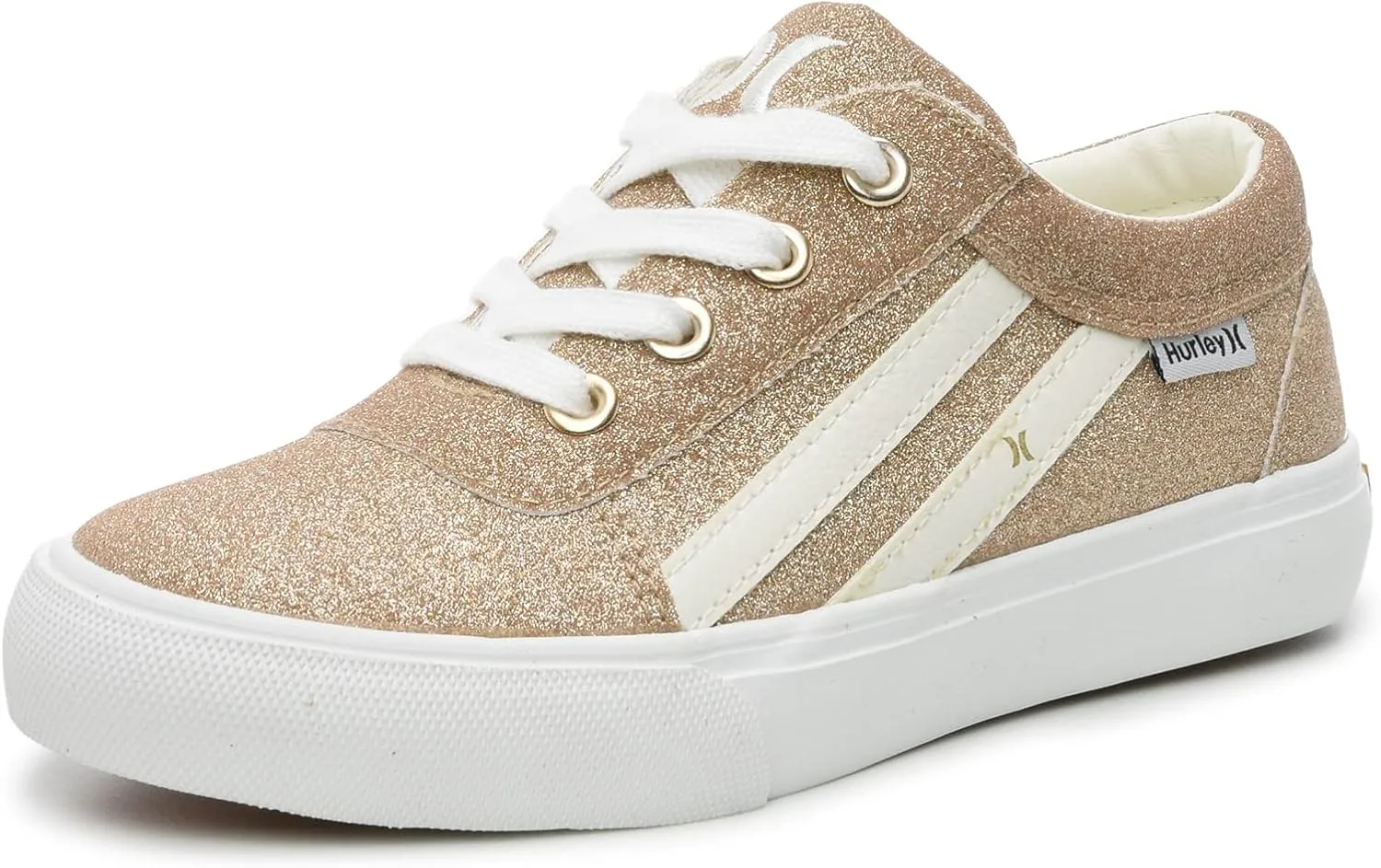 Hurley Boardy Kids Lace Up Canvas Sneakers ?C Low Cut Skateboarding Shoes for Kids, Sports Shoes for Boys and Girls
