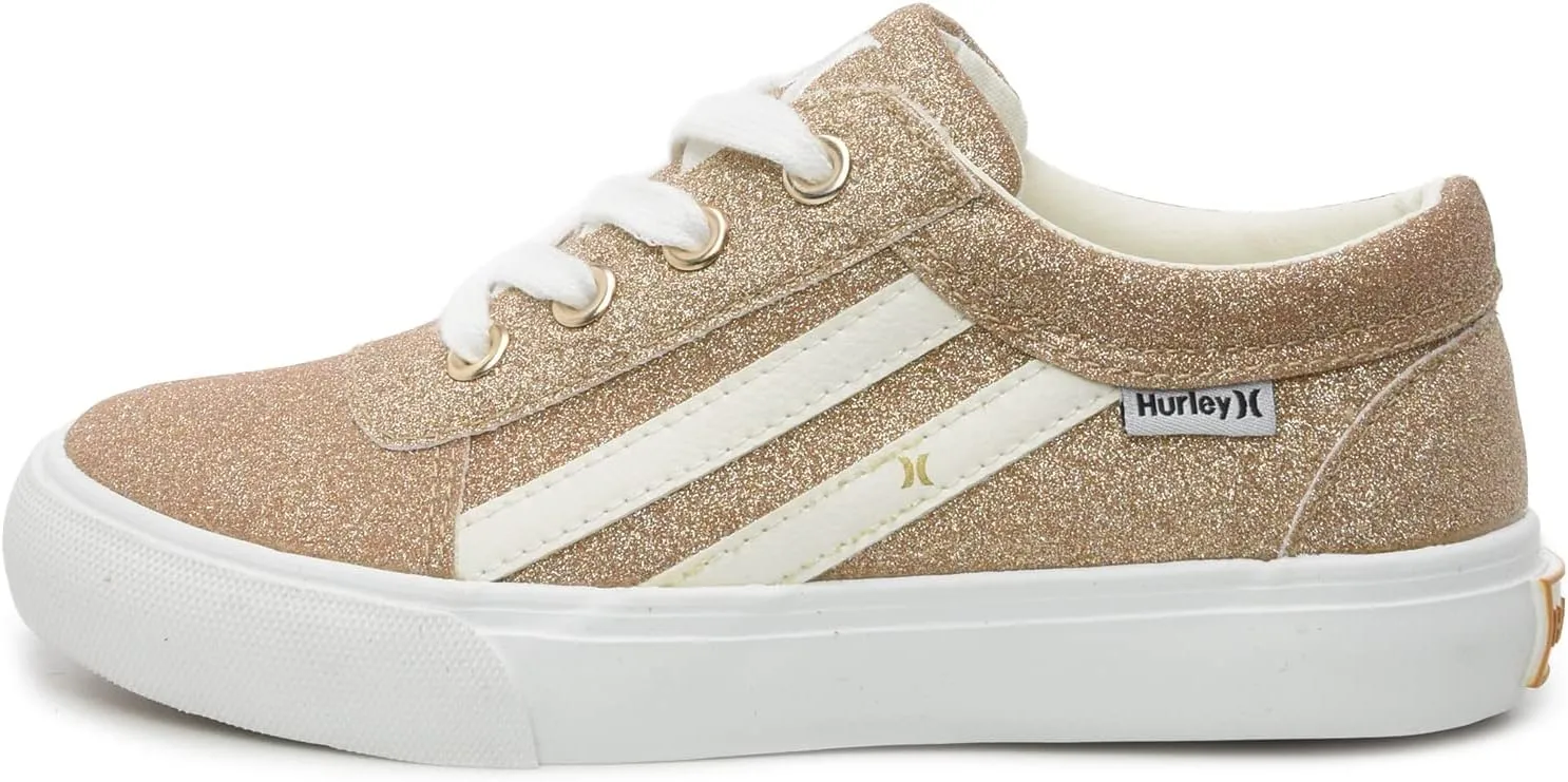 Hurley Boardy Kids Lace Up Canvas Sneakers ?C Low Cut Skateboarding Shoes for Kids, Sports Shoes for Boys and Girls