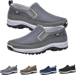 Ideacloth Shoes for Men, Arch Support Orthopedic Slip-on Running Hiking Sneakers Comfortable Hiking Loafers