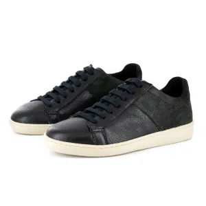 Incindezi : Ladies Leather Sneaker in Black Cayak & Ivy