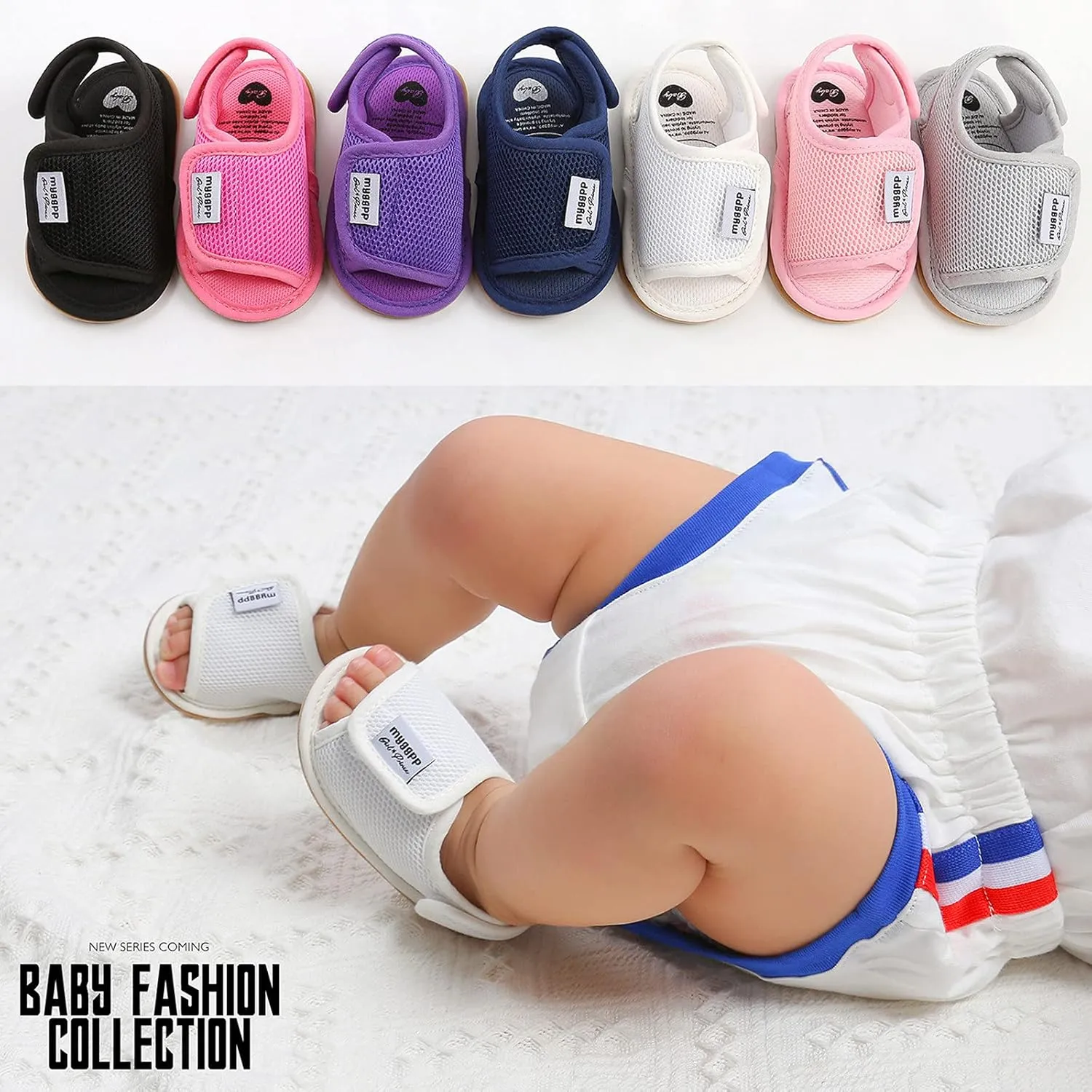 Infant Baby Girl Boy Sandals Comfort Outdoor Casual Beach Shoes Anti Slip Rubber Sole First Baby Girl Flat Shoes