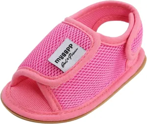 Infant Baby Girl Boy Sandals Comfort Outdoor Casual Beach Shoes Anti Slip Rubber Sole First Baby Girl Flat Shoes